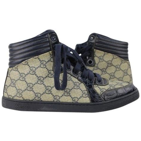 gucci sneake alligator 2006|gucci embroidered sneakers.